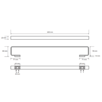 Держатель для полотенца Bemeta Solo 139104282 - Превью изображения №2 — Интернет-магазин ПроЗаказ