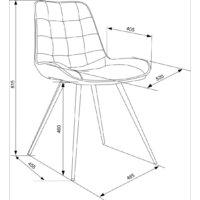 Стул Бюрократ CH-K2 4 шт (черный Holland 75/черный) - Превью изображения №8 — Интернет-магазин ПроЗаказ