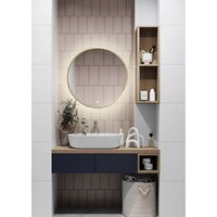 Зеркало EMZE Led с подсветкой и УФ-окантовкой D60 LED.UV.60.60.AUR (золото) - Превью изображения №2 — Интернет-магазин ПроЗаказ