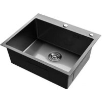 Кухонная мойка Roxen Simple 560220-55B PVD графит (с коландером и дозатором) - Превью изображения №5 — Интернет-магазин ПроЗаказ