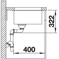 Кухонная мойка Blanco Subline 700-U Level (белый, корзинчатый вентиль) - Превью изображения №3 — Интернет-магазин ПроЗаказ