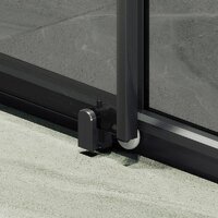 Душевая дверь MaybahGlass 195x120 MGD-1284-6 (графит/черный) - Превью изображения №6 — Интернет-магазин ПроЗаказ