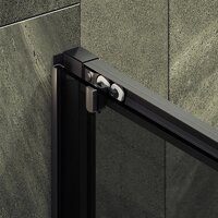 Душевая дверь MaybahGlass 195x120 MGD-1284-6 (графит/черный) - Превью изображения №7 — Интернет-магазин ПроЗаказ