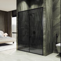 Душевая дверь MaybahGlass 195x120 MGD-1284-6 (графит/черный) - Превью изображения №2 — Интернет-магазин ПроЗаказ