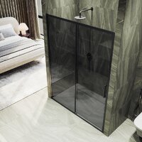 Душевая дверь MaybahGlass 195x120 MGD-1284-6 (графит/черный) - Превью изображения №4 — Интернет-магазин ПроЗаказ