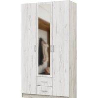 Стендмебель Гармония ШК-601-М (дуб крафт белый/дуб крафт серый)