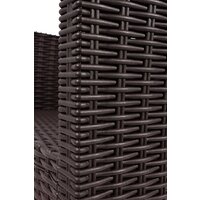 Скамейка ВПМ Ротанг 2-х местный 6199037 (темно-коричневый) - Превью изображения №5 — Интернет-магазин ПроЗаказ