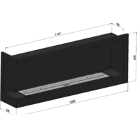 Биокамин SimpleFire Corner 1200 L - Превью изображения №6 — Интернет-магазин ПроЗаказ