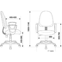 Офисное кресло Бюрократ CH-1300N (бордовый) - Превью изображения №9 — Интернет-магазин ПроЗаказ