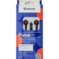 Наушники Defender Pulse 420 (черный/красный) [63424] - Превью изображения №6 — Интернет-магазин ПроЗаказ