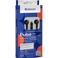 Наушники Defender Pulse 420 (черный/красный) [63424] - Превью изображения №5 — Интернет-магазин ПроЗаказ
