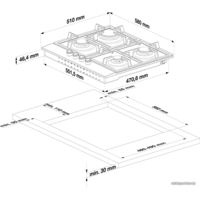 Варочная панель BEKO HILW 64122 SW - Превью изображения №2 — Интернет-магазин ПроЗаказ