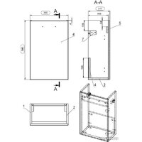  Cersanit Тумба под умывальник Lara 40 63420 - Превью изображения №6 — Интернет-магазин ПроЗаказ