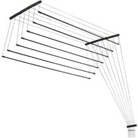 Comfort Alumin Потолочная 7 прутьев Black Style 180 см (алюминий)