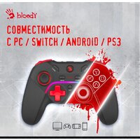 Геймпад A4Tech Bloody GPW70 (черный) - Превью изображения №4 — Интернет-магазин ПроЗаказ