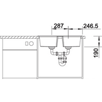 Кухонная мойка Blanco Lexa 8 (кофе) 524969 - Превью изображения №4 — Интернет-магазин ПроЗаказ