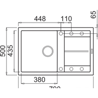 Кухонная мойка Elleci Unico 300 Bianco Antico 62 - Превью изображения №2 — Интернет-магазин ПроЗаказ