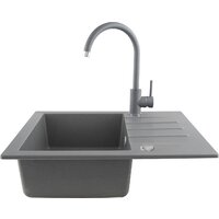 Кухонная мойка Kernau KGS A 4560 1B1D Grey Metallic - Превью изображения №4 — Интернет-магазин ПроЗаказ