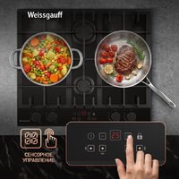 Варочная панель Weissgauff HGG 642 BGH Double Wok Timer - Превью изображения №13 — Интернет-магазин ПроЗаказ
