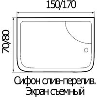 Душевая кабина River Dunay 170/80/55 ТН - Превью изображения №4 — Интернет-магазин ПроЗаказ