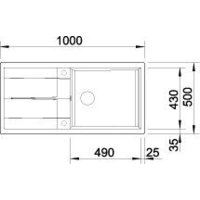Кухонная мойка Blanco Metra XL 6 S 527123 (мягкий белый) - Превью изображения №3 — Интернет-магазин ПроЗаказ