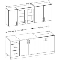 Готовая кухня Senira Вяселка 2/1 2.0м + шкаф настенный В-083 - Превью изображения №2 — Интернет-магазин ПроЗаказ