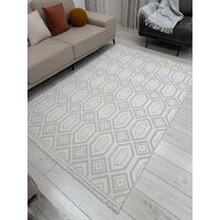 Ковер для жилой комнаты Radjab Carpet Поло Прямоугольник EN 262 12549RK (2x4, Cream) - Превью изображения №2 — Интернет-магазин ПроЗаказ