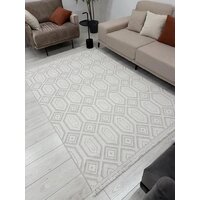 Ковер для жилой комнаты Radjab Carpet Поло Прямоугольник EN 262 12549RK (2x4, Cream) - Превью изображения №3 — Интернет-магазин ПроЗаказ