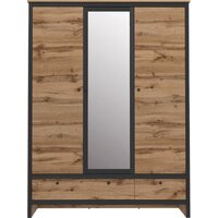 Black Red White Loft SZF3D2S (дуб вотан/черный)