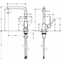 Смеситель Hansgrohe Focus M41 31817670 - Превью изображения №2 — Интернет-магазин ПроЗаказ