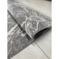Ковер для жилой комнаты Radjab Carpet Афина Прямоугольник 9012A 12846RK (1.6x2.3, Grey/Grey) - Превью изображения №6 — Интернет-магазин ПроЗаказ