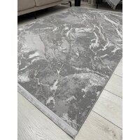 Ковер для жилой комнаты Radjab Carpet Афина Прямоугольник 9012A 12846RK (1.6x2.3, Grey/Grey) - Превью изображения №5 — Интернет-магазин ПроЗаказ
