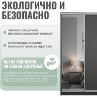 Шкаф-купе Рэйгрупп 158 EEX Elgon РГ-04.05 (дуб элисон/дуб элисон/хром) - Превью изображения №5 — Интернет-магазин ПроЗаказ