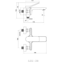 Смеситель Cersanit Odra 63051 - Превью изображения №2 — Интернет-магазин ПроЗаказ