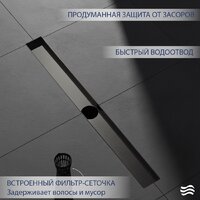 Сифон Lauter 2120165-LGM 600x70 (оружейная сталь) - Превью изображения №3 — Интернет-магазин ПроЗаказ