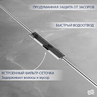 Трап/канал Lauter 21010-Q1H 2000x18 (хром) - Превью изображения №3 — Интернет-магазин ПроЗаказ
