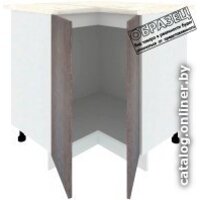 Шкаф напольный Кортекс-мебель Корнелия Лира НШУ угловой (дуб сонома/мадрид) - Превью изображения №4 — Интернет-магазин ПроЗаказ