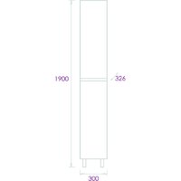  Onika Шкаф-пенал Милтон 30 403078 (серый/дуб сонома) - Превью изображения №5 — Интернет-магазин ПроЗаказ