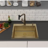 Кухонная мойка Roxen Simple 560220-60G - Превью изображения №3 — Интернет-магазин ПроЗаказ