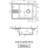 Кухонная мойка Kernau KGS D 6078 Deep Black - Превью изображения №8 — Интернет-магазин ПроЗаказ