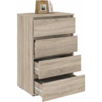 Комод Кортекс-мебель Бари 60 4ш (дуб сонома/дуб сонома/дуб сонома) - Превью изображения №2 — Интернет-магазин ПроЗаказ