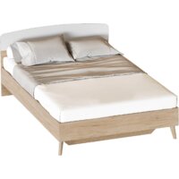 Мебельград Калгари 1600 (дуб натуральный светлый/белый матовый)