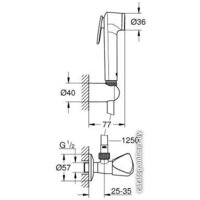 Гигиенический душ Grohe Tempesta-F Trigger Spray 30 [27514001] - Превью изображения №2 — Интернет-магазин ПроЗаказ
