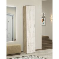 Шкаф-пенал Артём-Мебель ДСП СН-100.01 (дуб крафт белый/дуб крафт серый) - Превью изображения №4 — Интернет-магазин ПроЗаказ