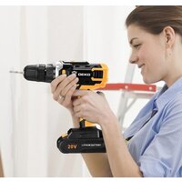 Дрель-шуруповерт Deko DKCD20FU-Li SET 63 063-4175 (с 2-мя АКБ, кейс) - Превью изображения №7 — Интернет-магазин ПроЗаказ