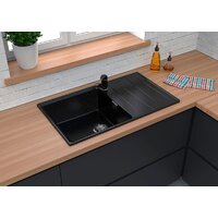 Кухонная мойка GranFest GF-LV-860L (иней) - Превью изображения №3 — Интернет-магазин ПроЗаказ