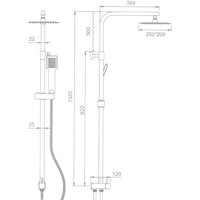 Душевая система  Ledeme L2416 - Превью изображения №2 — Интернет-магазин ПроЗаказ