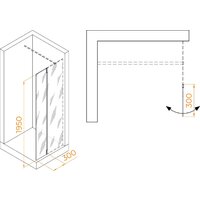 Душевая стенка RGW Z-071B 352207103-14 (черный/прозрачное стекло) - Превью изображения №3 — Интернет-магазин ПроЗаказ