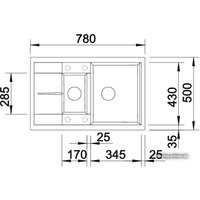 Кухонная мойка Blanco Metra 6 S Compact 515044 (кофе) - Превью изображения №2 — Интернет-магазин ПроЗаказ