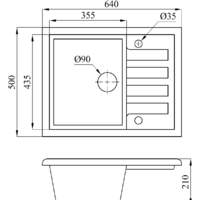 Кухонная мойка БелЭворс Vega (грей) - Превью изображения №2 — Интернет-магазин ПроЗаказ
